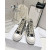 Dior Women's WalknDior High-Top Platform Sneaker Dark Blue