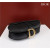 Dior Saddle Bag With Strap M0455 Black Grained Calfskin