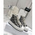 Dior Women's WalknDior High-Top Platform Sneaker Dark Blue