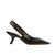 Dior Women's ja Dior high-heeled shoe Black lambskin studs Black