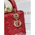 Dior Medium Lady Dior Bag M0565 Red Lambskin