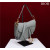Dior Saddle Bag With Strap M0455 Stone Gray Grained Calfskin