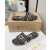 Dior Women's Dway Cotton Sandals Black