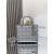 Dior Medium Lady Dior Bag M0565 Grey Pearlescent