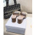 Dior Women's Dway Heeled Slide Apricot