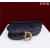 Dior Saddle Bag With Strap M0455 Navy Grained Calfskin