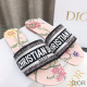 Dior Dway Slides Women Petites Fleurs Motif Canvas Pink