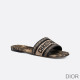 Dior Dway Slides Women Toile De Jouy Motif Canvas Beige