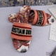 Dior Dway Slides Women Toile De Jouy Motif Canvas Tropicalia Red