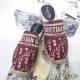 Dior Granville Mules Women Oblique Motif Cotton Burgundy