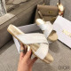 Dior Granville Slide Women Cotton White