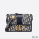 Dior 30 Montaigne Bag Oblique Motif Canvas Blue