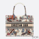 Dior Book Tote Jardin d''Hiver Motif Canvas White