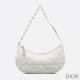 Dior CD Lounge Bag Cannage Lambskin White