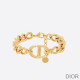 Dior CD Navy Bracelet Metal Gold
