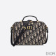 Dior Caro Box Bag Oblique Motif Canvas Blue