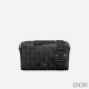 Dior Lingot 22 Bag CD Diamond Motif Canvas Black