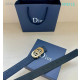Dior CD Icon Leather Belts With Gold CD Buckle And Leather Strap 30 mm In Blue online