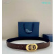 Dior CD Icon Leather Belts With Gold CD Buckle And Leather Strap 30 mm In Brown online