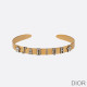 Dior J''Adior Cuff Bangle with White Crystals Gold