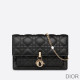 Lady Dior Chain Pouch Cannage Lambskin Black