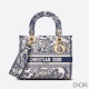 Dior Medium Lady D lite Bag Toile de Jouy Motif Canvas Blue M0565OTDT M808