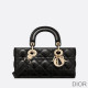 Small Dior Lady D Joy Bag Cannage Lambskin Black