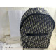 Christian Dior Rider Backpack Oblique Canvas Blue Beige