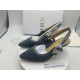 Dior Women's Cloth Heels Gray