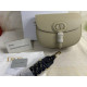 Dior Bobby Bag Rope Beige Grained Calfskin with Blue Dior Oblique Embroidered Shoulder Strap
