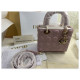 Dior Lady Dior Bag 20cm Cannage Lambskin Pink
