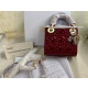 Dior Mini Lady Dior Bag Cherry Red Patent Cannage Calfskin