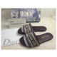 Dior Dway Slides Women Canvas Burgundy